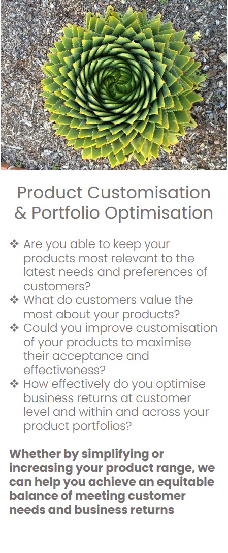 Product Customisation & Portfolio Optimisation Eupnea Management Consulting Services